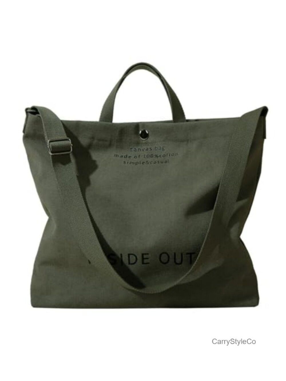 Large Canvas Tote Bag Crossbody Shoulder Work Bag Top Handle Purse